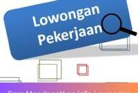 Cara Mendapatkan Info Lowongan Kerja Panduan Lengkap Cara Mendapatkan Info Lowongan Kerja: Panduan Lengkap